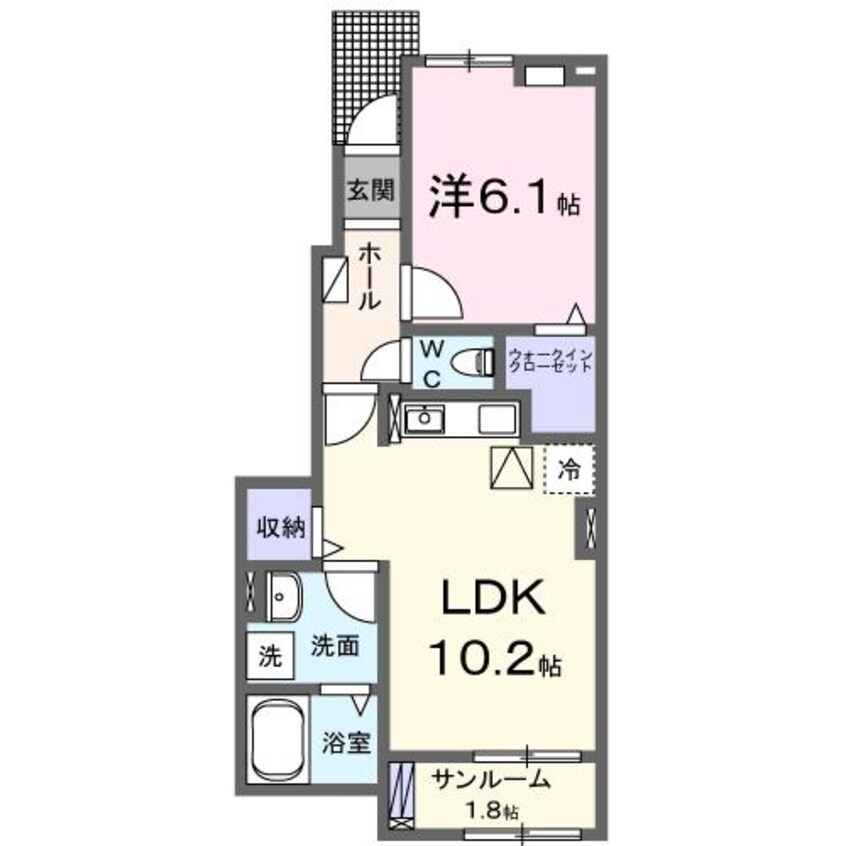 間取図 プラシードヒル　Ⅹ