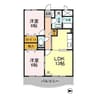 メルヴェイユ 2LDKの間取り