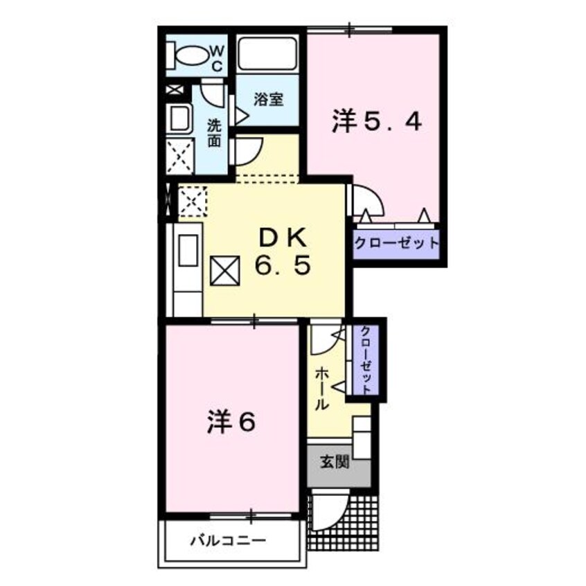 間取図 エポワールＡ