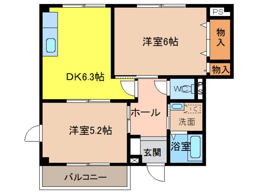 間取図 ヴィレッジ美里