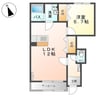 キャトルセゾンⅡ 1LDKの間取り