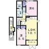 センチュリーⅠ 2LDKの間取り