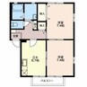 エマーブルＢ 2DKの間取り