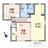 カーサセレーノＢ 2LDKの間取り