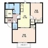 フォーレスＭ 2DKの間取り