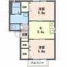 フォーレスＭ 2Kの間取り