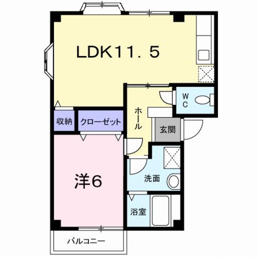 間取図 メゾン・ド・パーソンズＡ