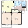 ウイングⅡＣ 2DKの間取り