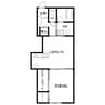 ロンドベル県央C 1LDKの間取り