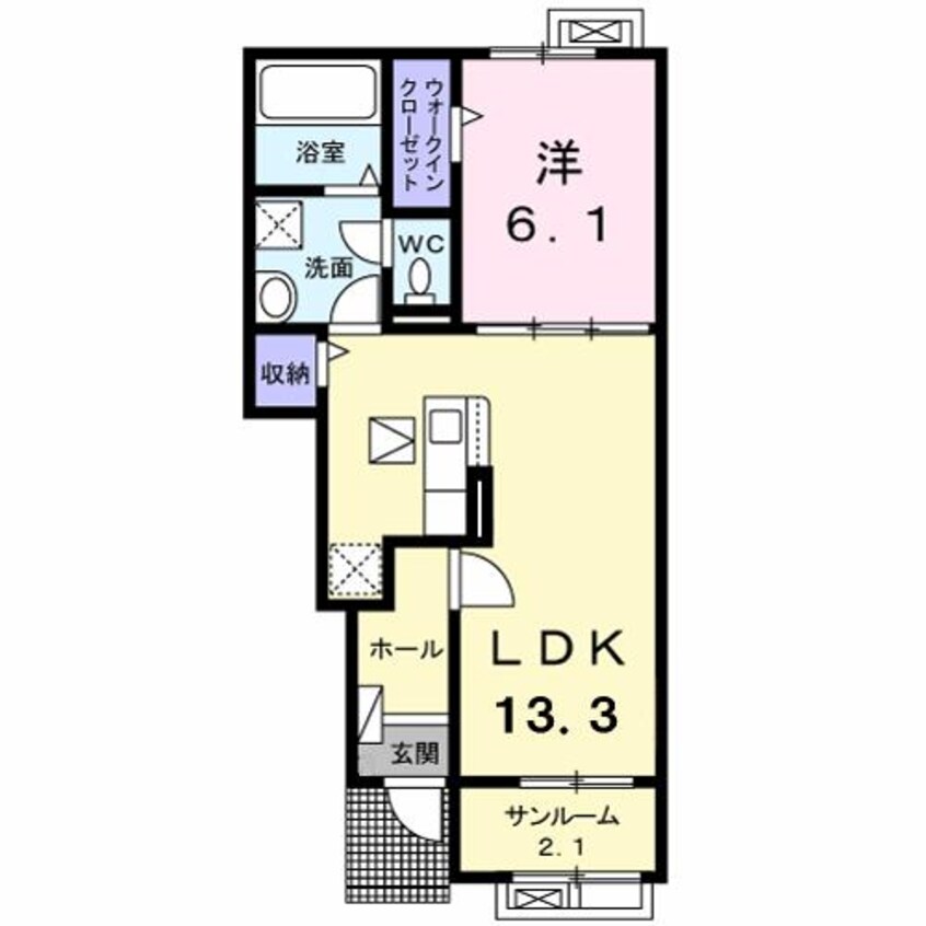 間取図 ライジングヒルズ