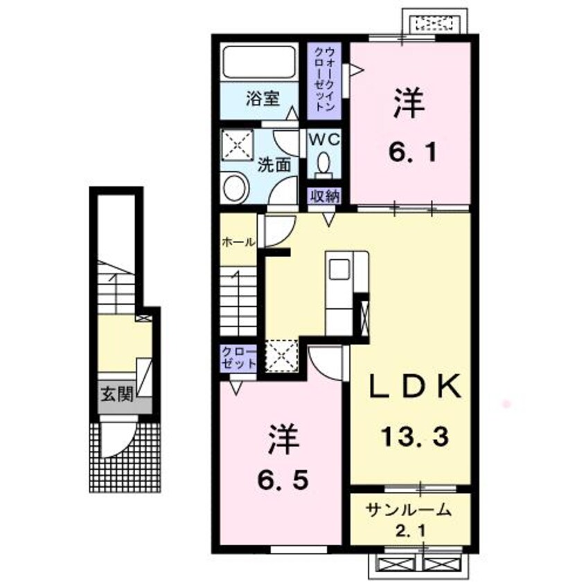 間取図 ライジングヒルズ