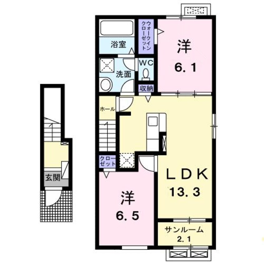 間取図 ライジングヒルズ