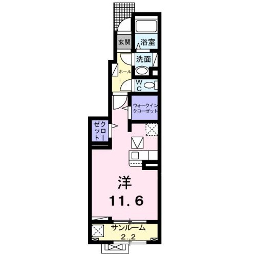 間取図 サンライズエイト　B