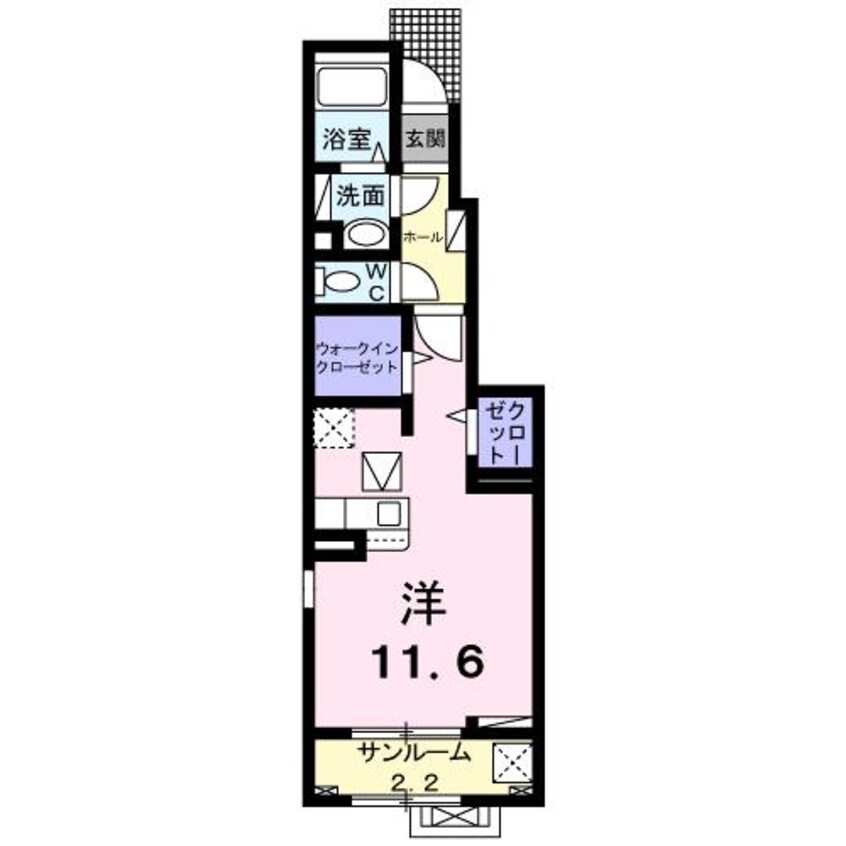 間取図 サンライズエイト　B