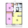 RESIDENCE　Hill　West　裏館 2LDKの間取り