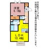 スカイパル 1LDKの間取り