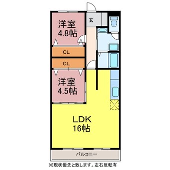 間取図 タウンハイツ平南