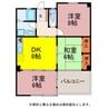 ウエスト１ 3DKの間取り