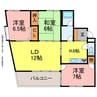 ウエスト2 3LDKの間取り