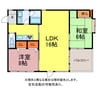 ウエスト2 2LDKの間取り