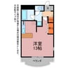 ティアラ大山 1Rの間取り
