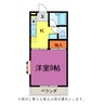 フリーダム 1Kの間取り