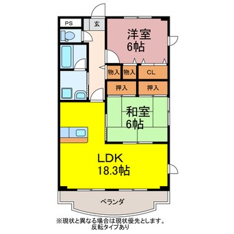 間取図 ウィンフィールド弥生