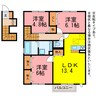 庵　壱番館・弐番館 3LDKの間取り