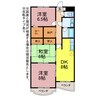 フロールⅡ 3DK+Sの間取り