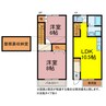 ポポラーレ西島 2LDKの間取り