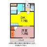 リンピアチトセ 1DKの間取り