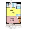 リンピアチトセ 1DKの間取り