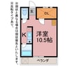 セザンヌ新栄 1Rの間取り