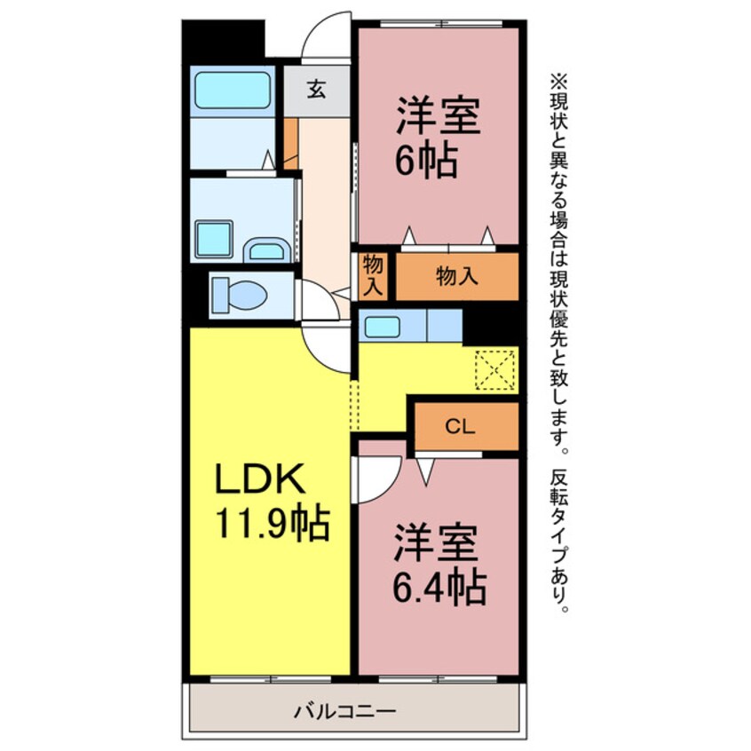 間取図 フルール