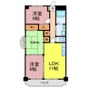 クレストパレス学園前 3LDKの間取り
