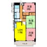 クレストパレス学園前 3LDKの間取り