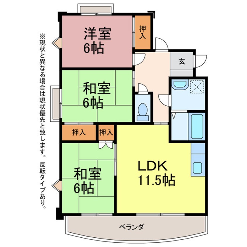 間取図 セレーブル春日