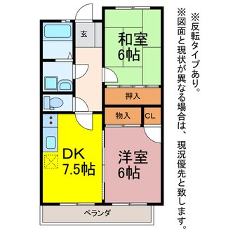 間取図 ベルメゾンフジ