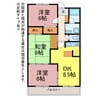 ラヴィエ・セレナード 3DKの間取り