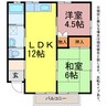 ブリス南島 2LDKの間取り