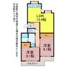 ハイツサンスカイ 2LDKの間取り