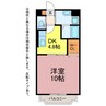 メゾン・サンパティーク 1DKの間取り