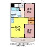 オリエンタルハイツ 2LDKの間取り