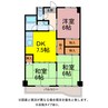 サンシャトー双葉 3DKの間取り
