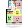 グリーンハイツ巴江 3DKの間取り