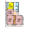 アマンレジデンス 3DKの間取り
