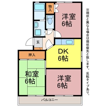 間取図 グリーンヴィレッジ牛川