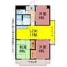 カーサエーデル 3LDKの間取り