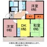 シティ・ナカヤマ 3DKの間取り