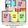 シティ・ナカヤマ 3DKの間取り